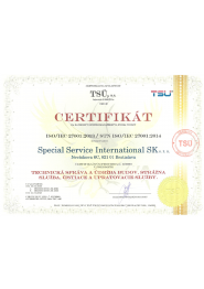 Certifikát pre systém riadenia informačnej bezpečnostiISO 27001:2014