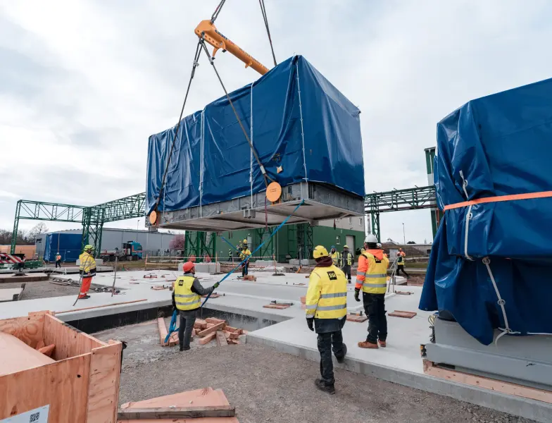 Instalace plynové spalovací turbíny v UCED Elektrárna Prostějov